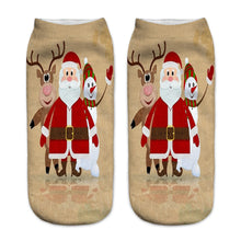 3D Printed Christmas Low Cut Ankle Sport Socks