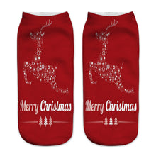 3D Printed Christmas Low Cut Ankle Sport Socks